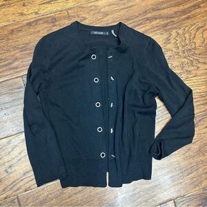 NIC+ZOE Classic Black Knit Sweater‎ capsule heritage resortwear